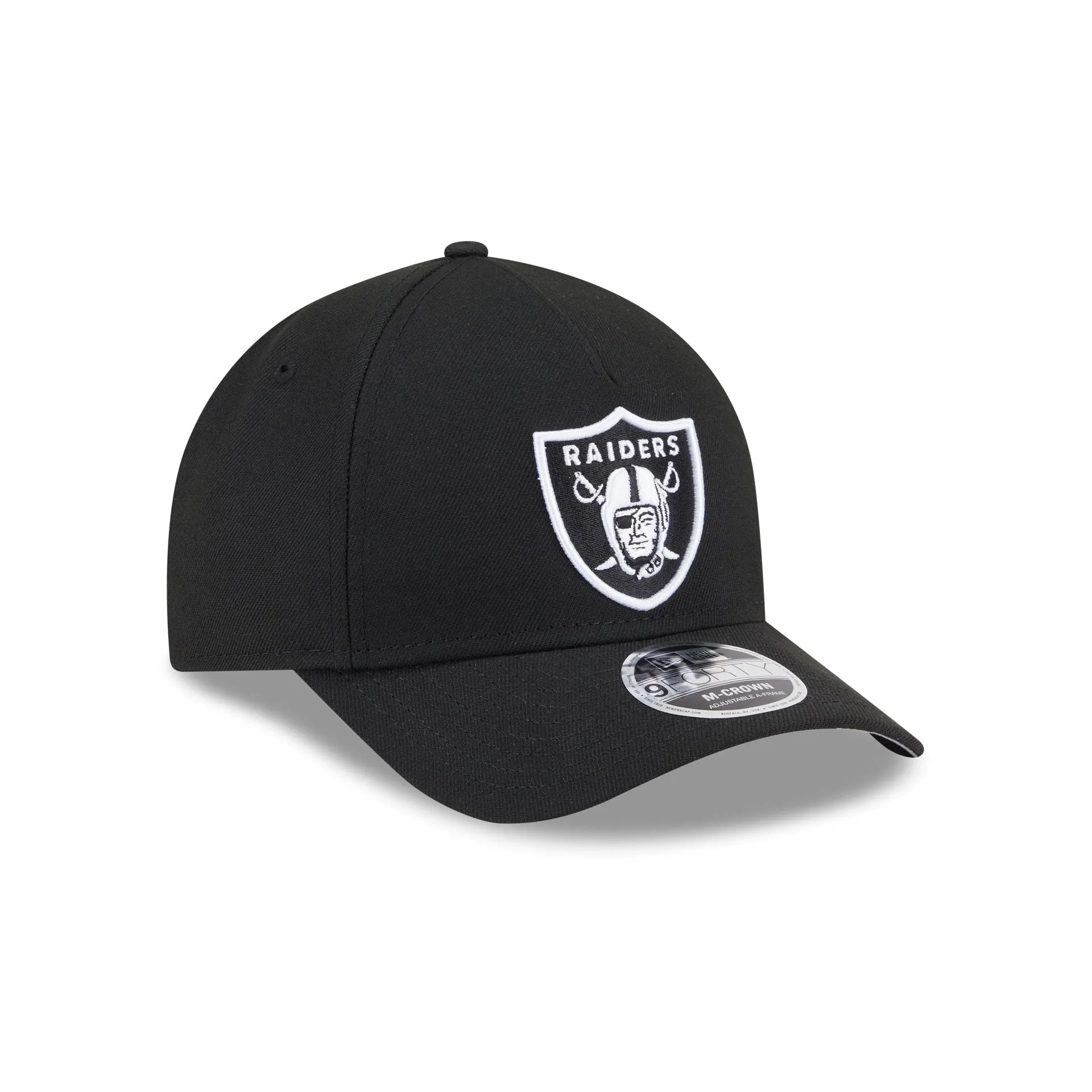 Las Vegas Raiders Black & White 9FORTY M-Crown A-Frame Snapback Hat sold by New Era product image thumbnail 3