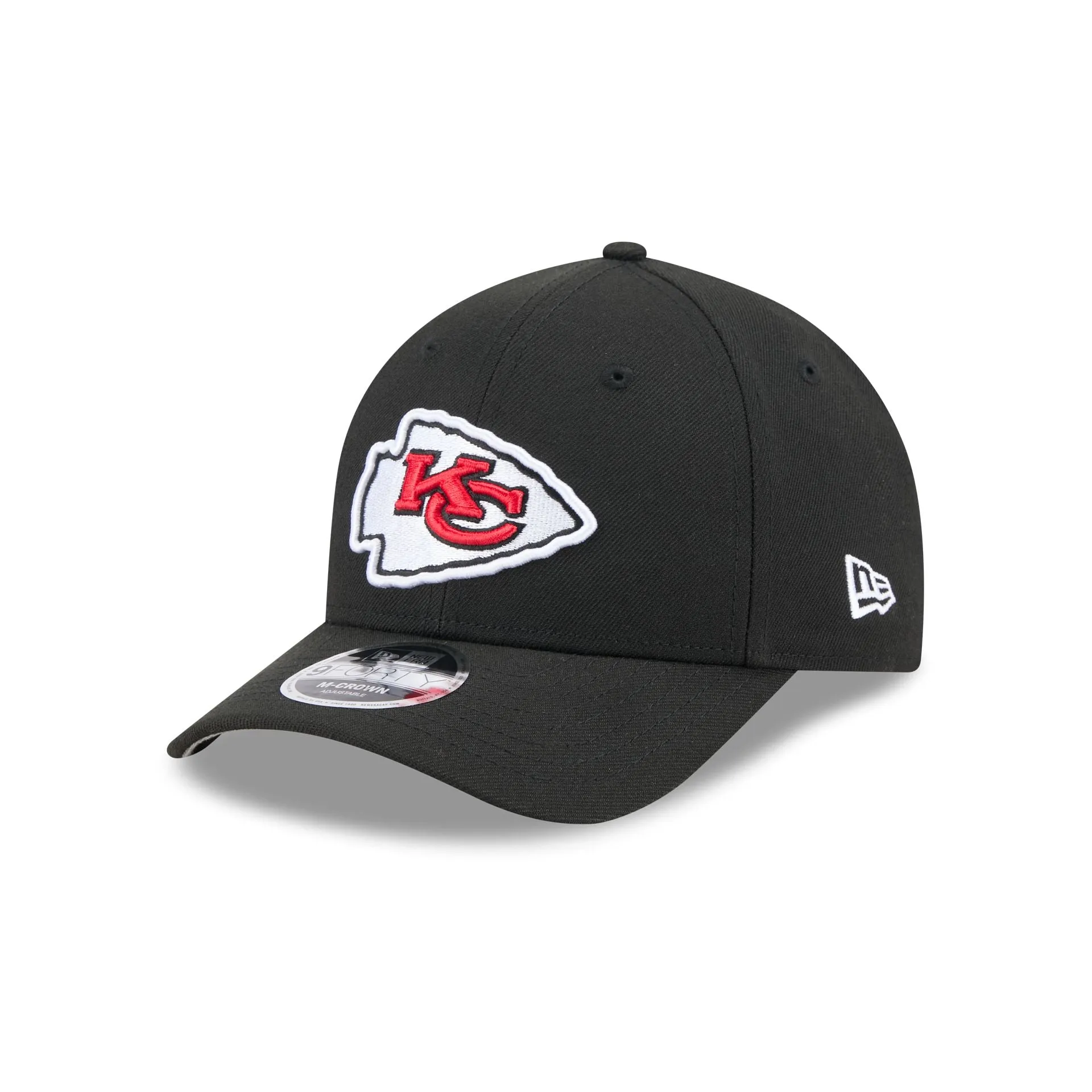 Kansas City Chiefs Team Black 9FORTY M-Crown Snapback Hat sold by New Era