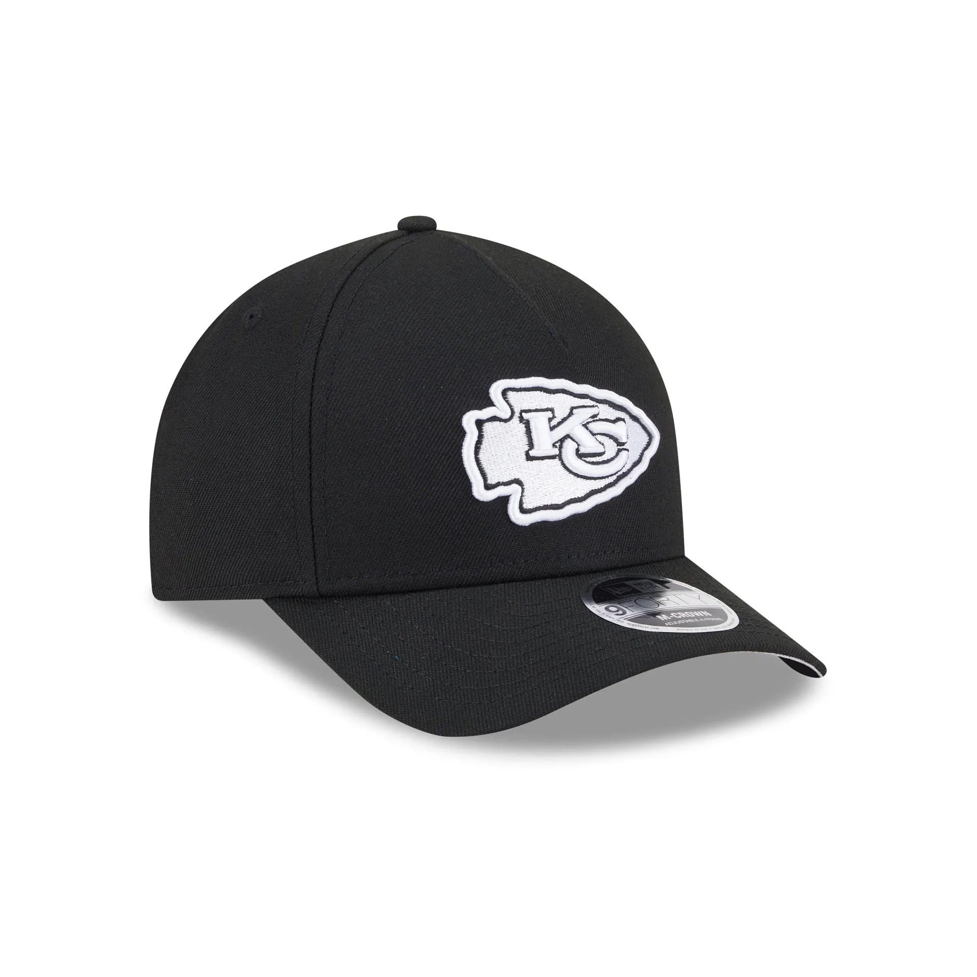 Kansas City Chiefs Black & White 9FORTY M-Crown A-Frame Snapback Hat sold by New Era product image thumbnail 3