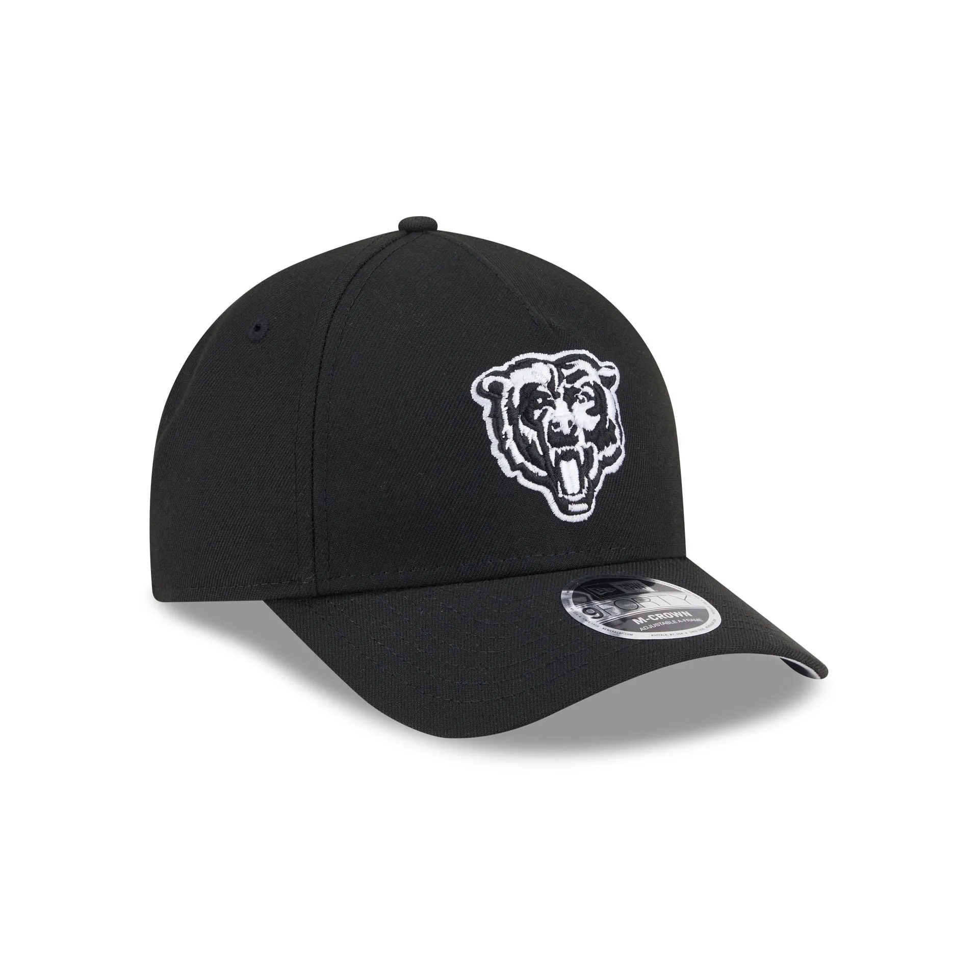 Chicago Bears Black & White 9FORTY M-Crown A-Frame Snapback Hat sold by New Era product image thumbnail 3