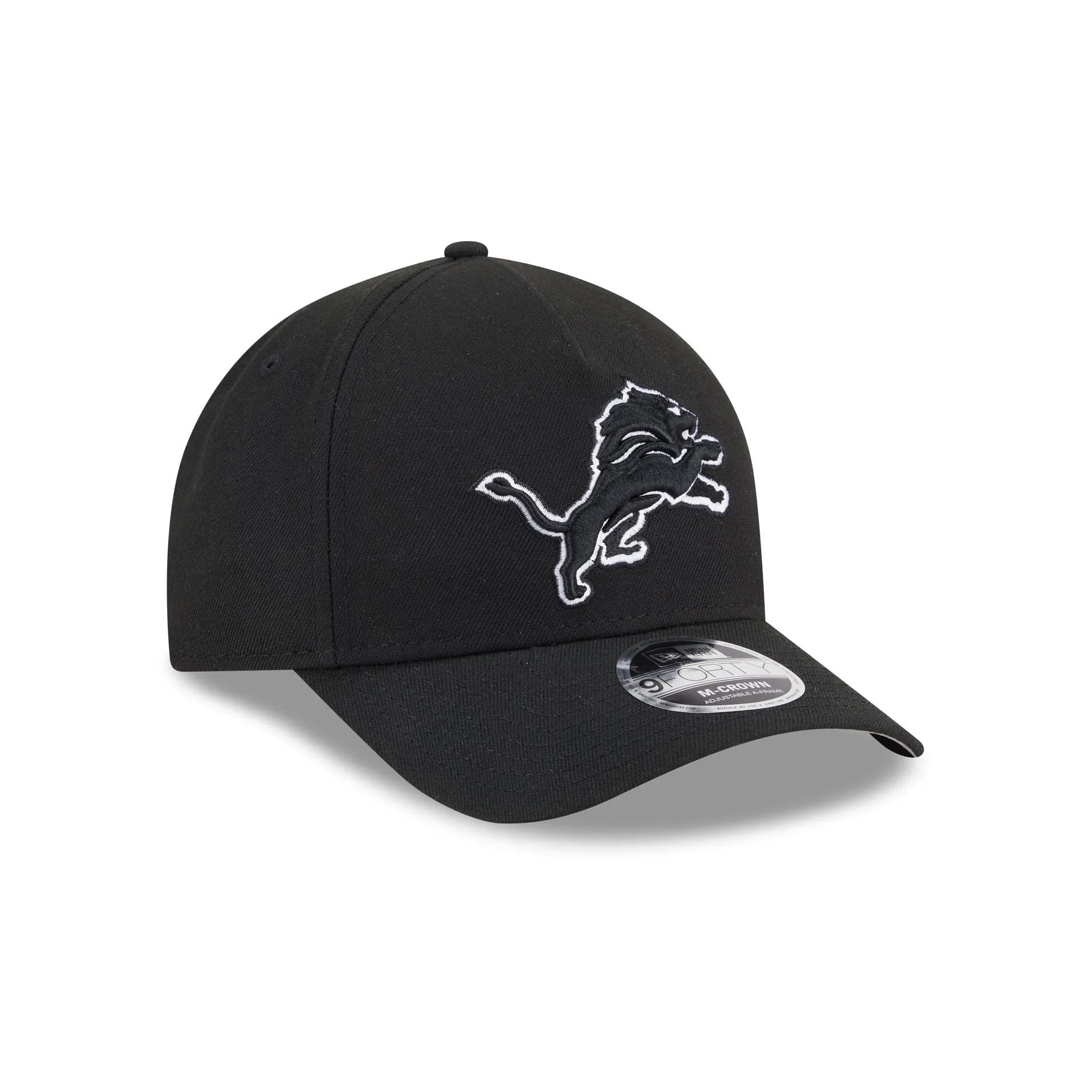 Detroit Lions Black & White 9FORTY M-Crown A-Frame Snapback Hat sold by New Era product image thumbnail 3
