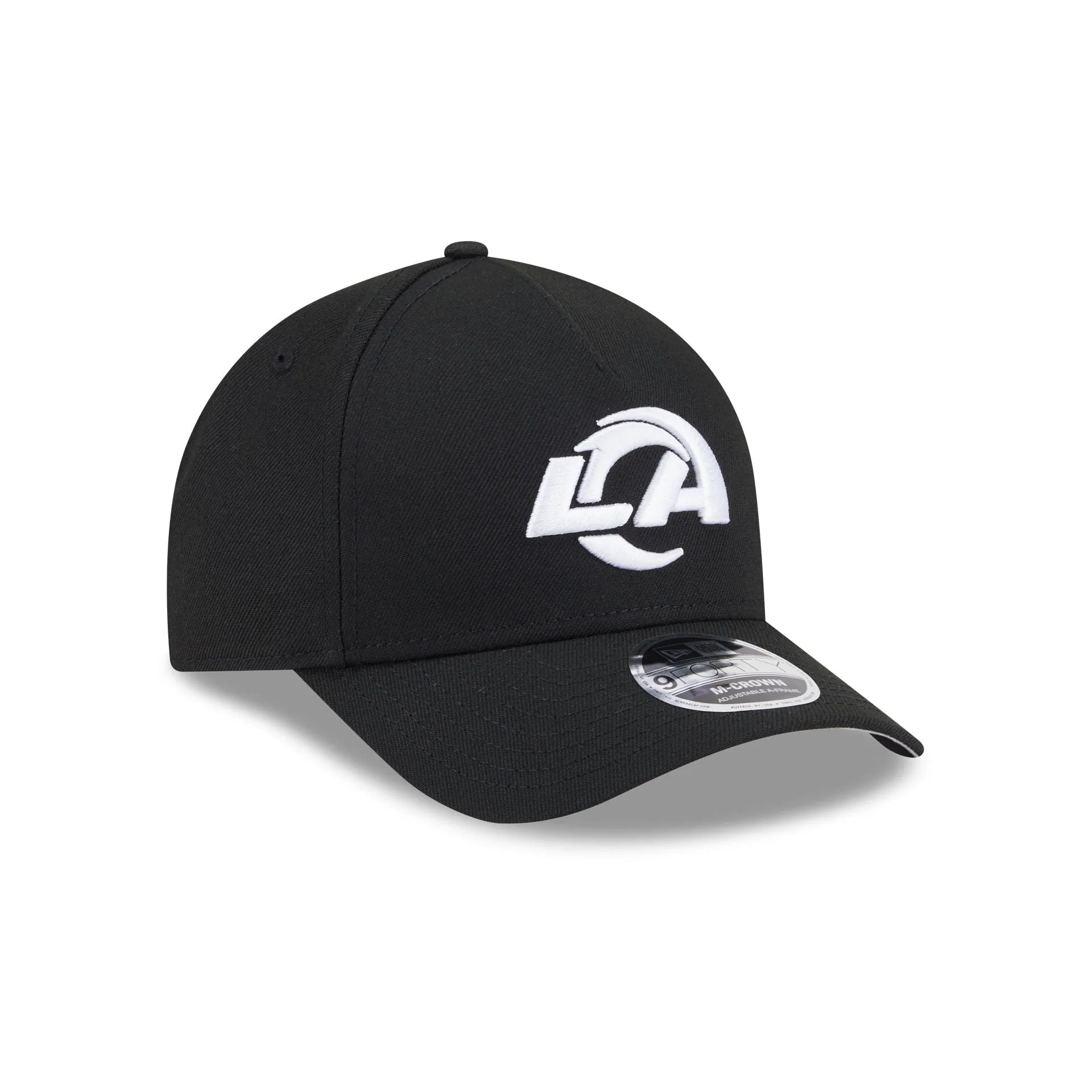 Los Angeles Rams Black & White 9FORTY M-Crown A-Frame Snapback Hat sold by New Era product image thumbnail 3