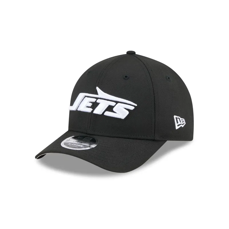 New York Jets Team Black 9FORTY M-Crown Snapback Hat sold by New Era