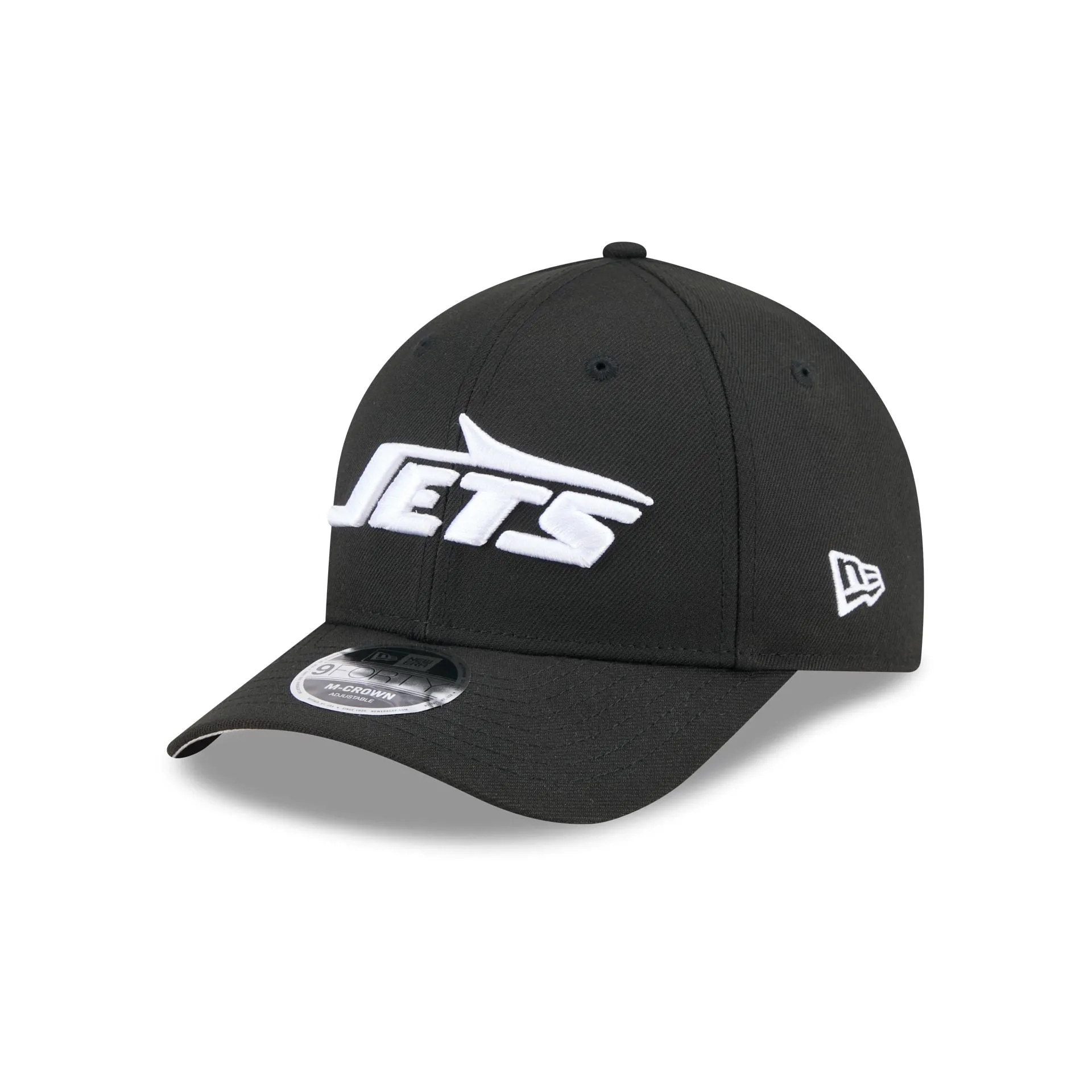 New York Jets Team Black 9FORTY M-Crown Snapback Hat sold by New Era