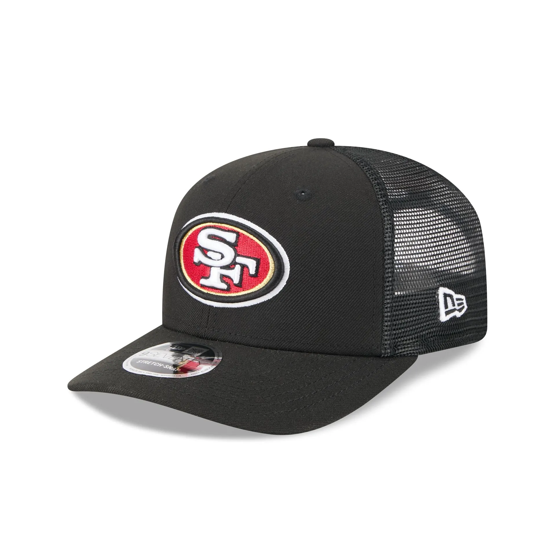 San Francisco 49ers Team Black 9SEVENTY Trucker Hat sold by New Era