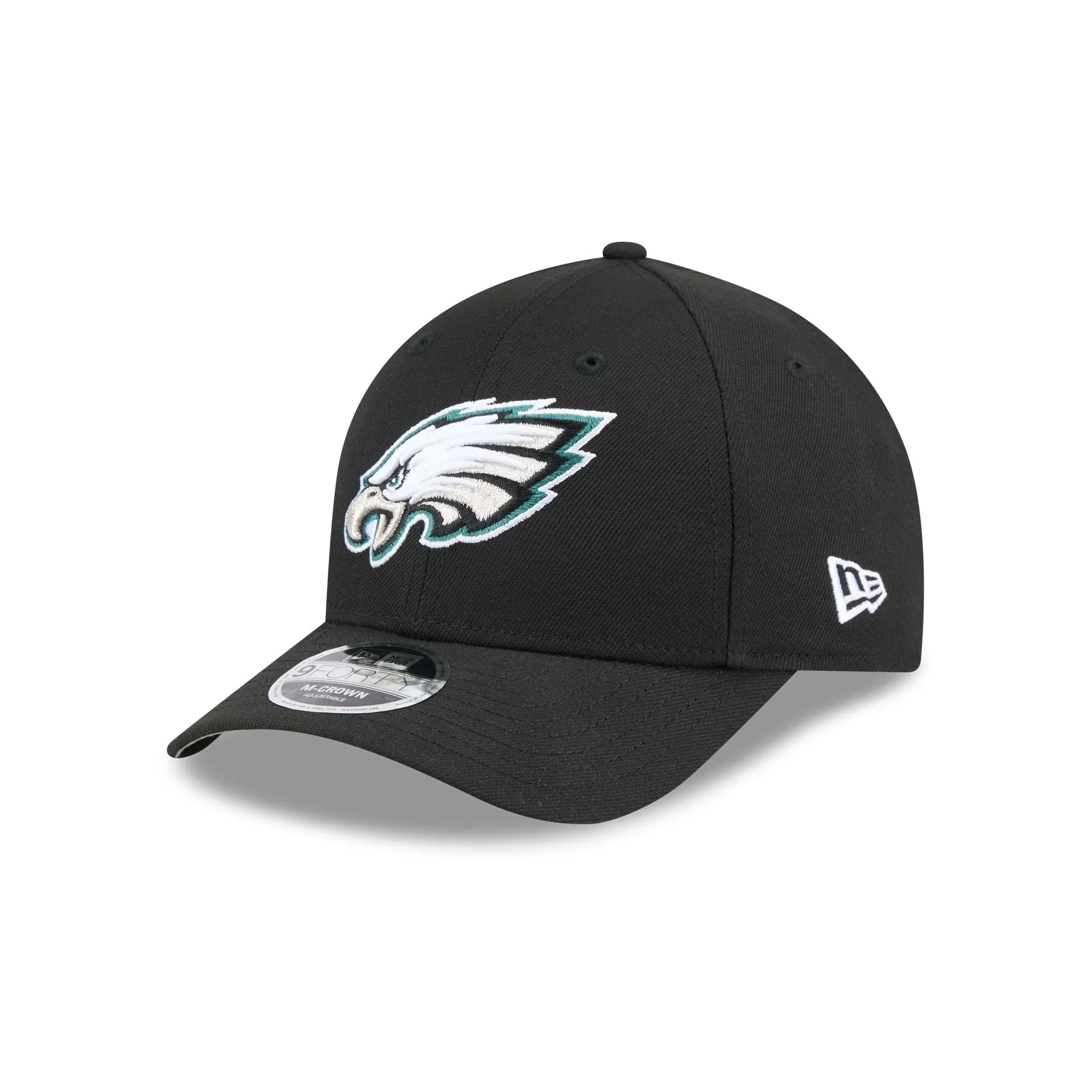 Philadelphia Eagles Team Black 9FORTY M-Crown Snapback Hat sold by New Era