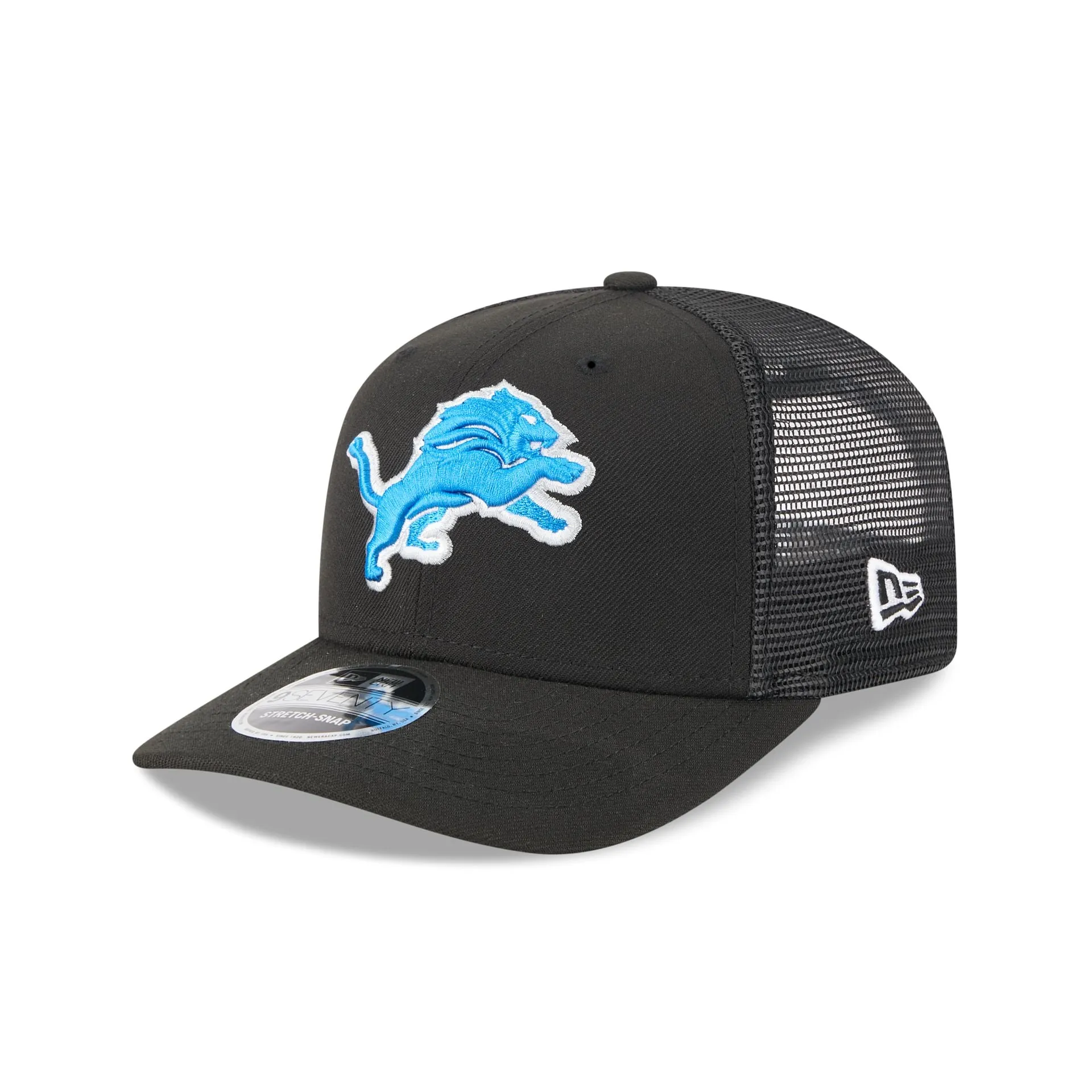 Detroit Lions Team Black 9SEVENTY Trucker Hat sold by New Era