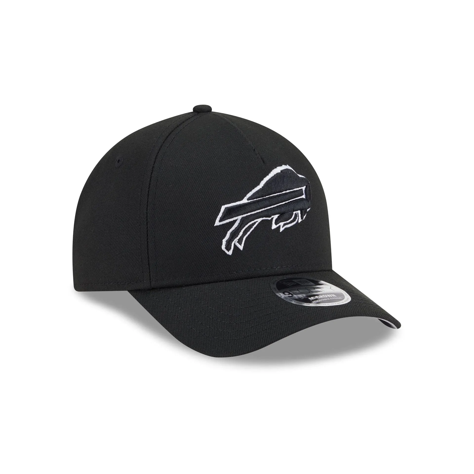 Buffalo Bills Black & White 9FORTY M-Crown A-Frame Snapback Hat sold by New Era product image thumbnail 3