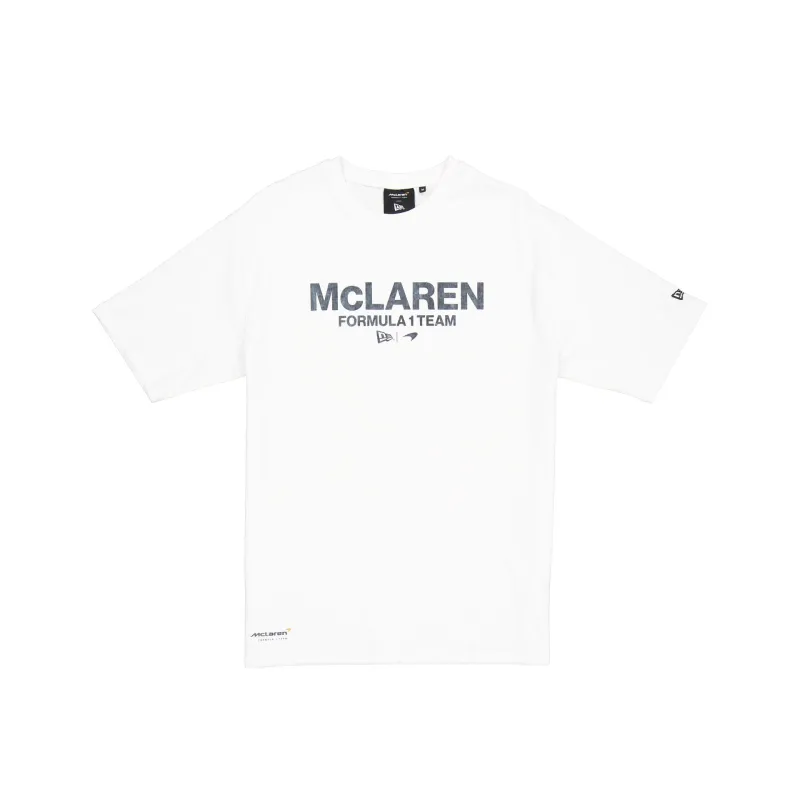 McLaren Formula 1 Team Pigment Wash White T-Shirt sold by New Era