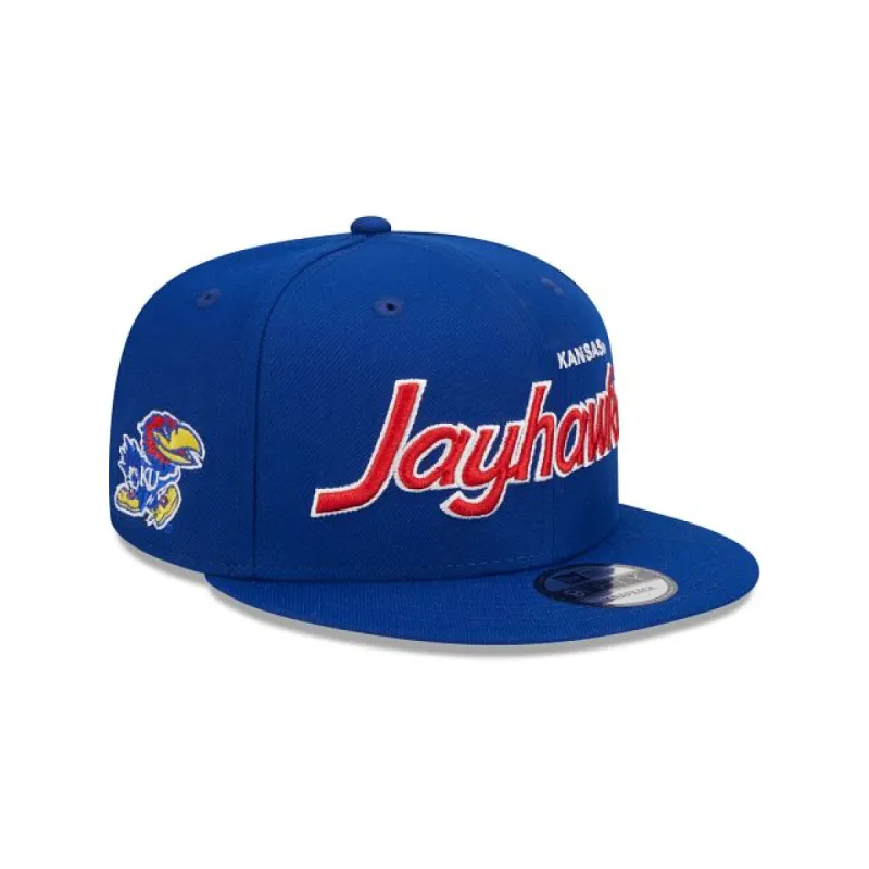 Kansas Jayhawks Script 9FIFTY Snapback Hat sold by New Era