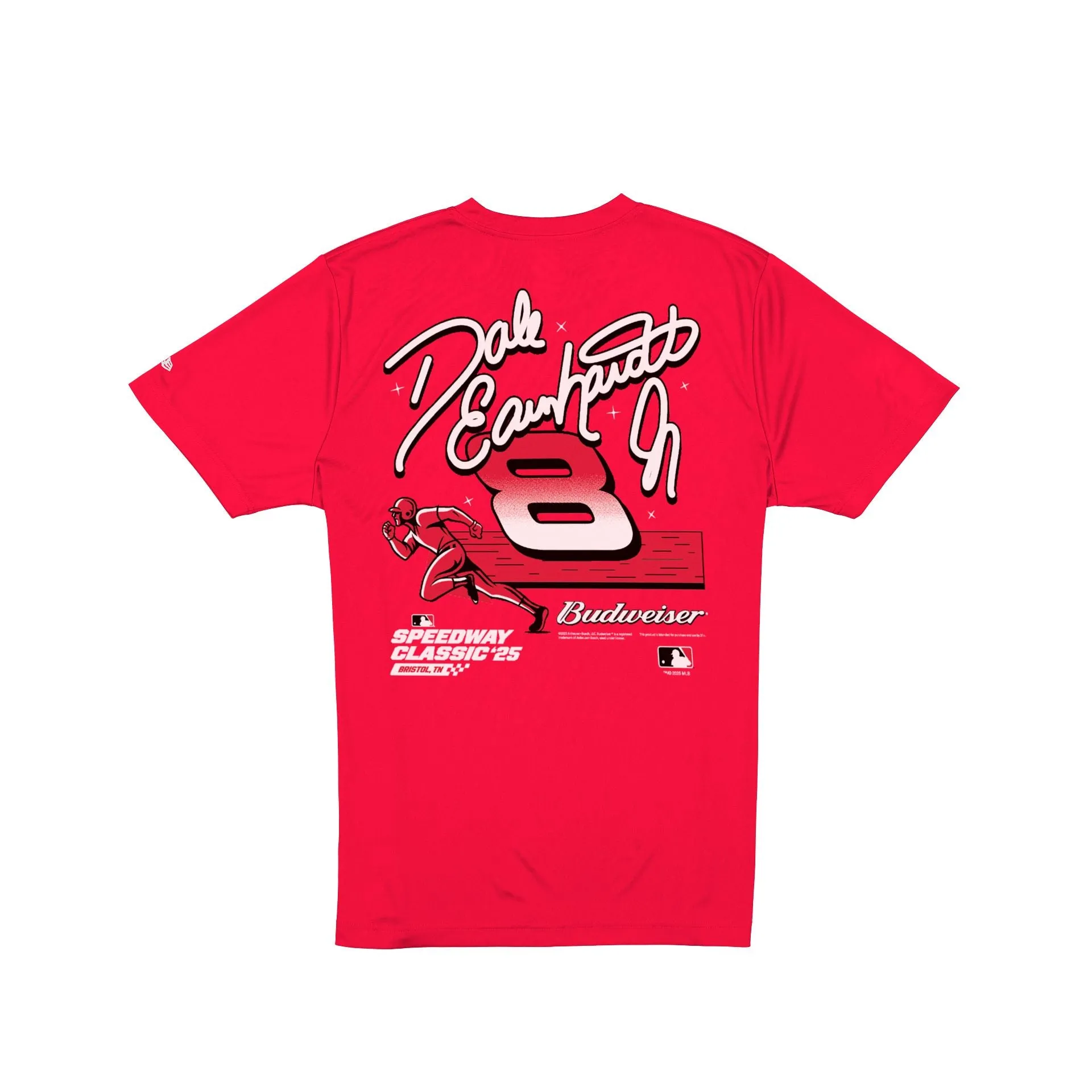 Dale Earnhardt Jr. x Budweiser Red T-Shirt sold by New Era product image thumbnail 2