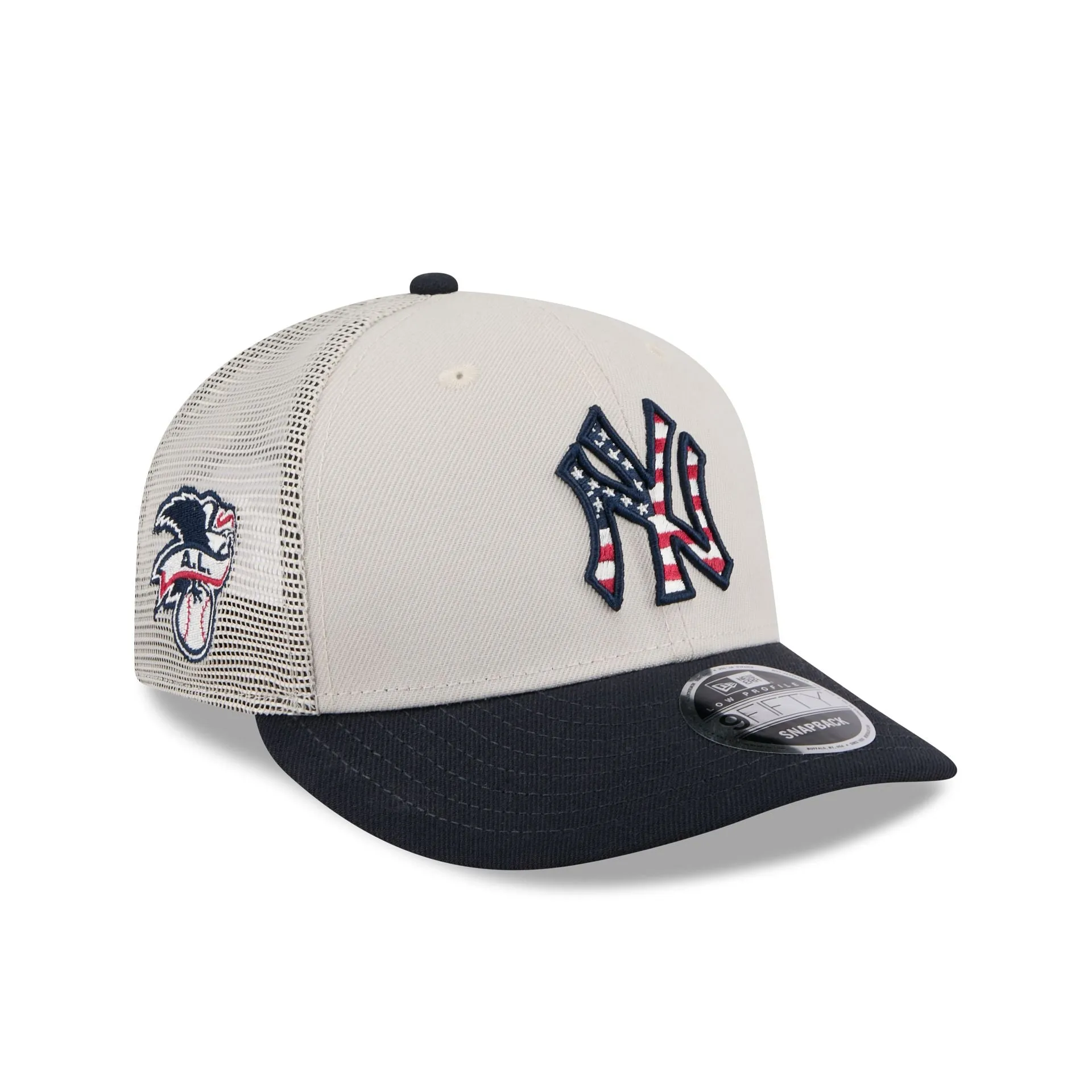 New York Yankees Independence Day 2024 Low Profile 9FIFTY Trucker Hat sold by New Era