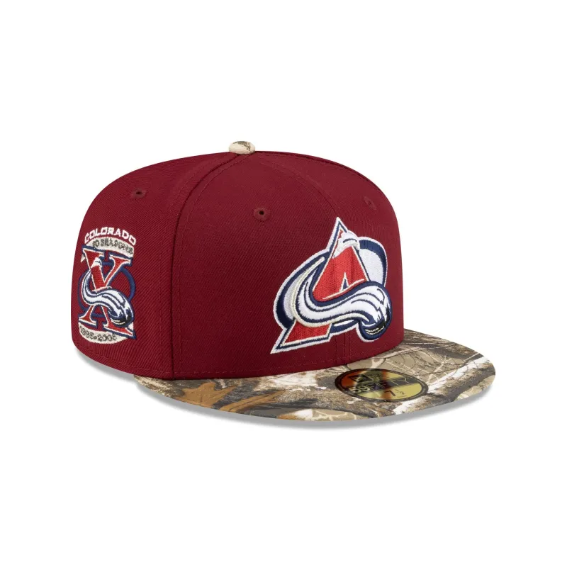 Colorado Avalanche Realtree Visor 59FIFTY Fitted Hat sold by New Era