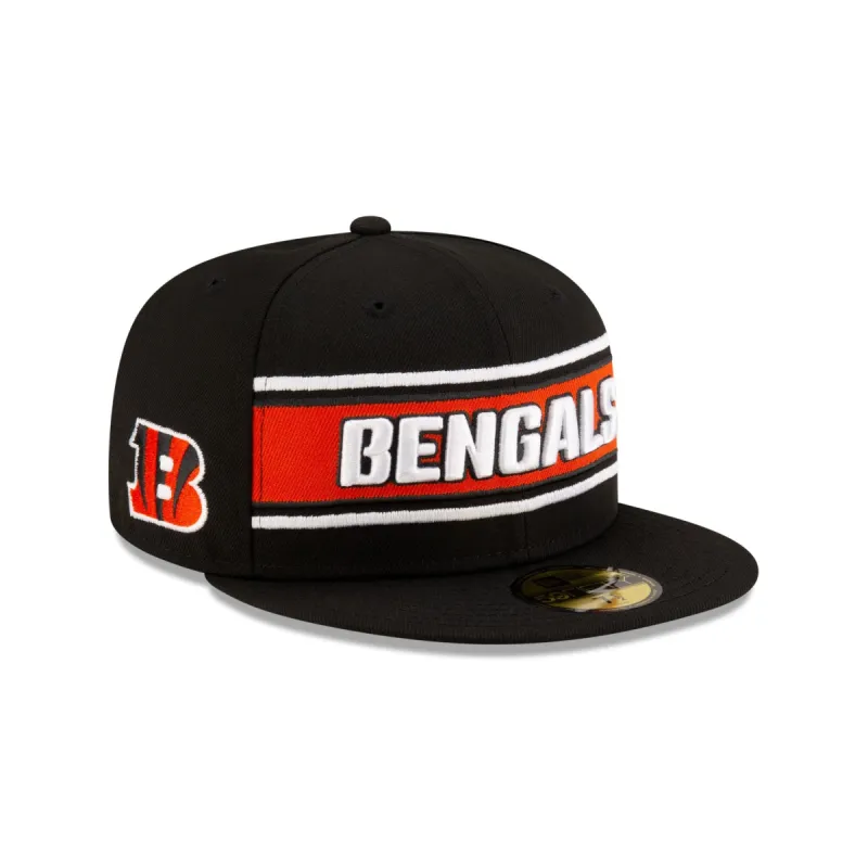 Cincinnati Bengals 2024 Sideline Black 59FIFTY Fitted Hat sold by New Era