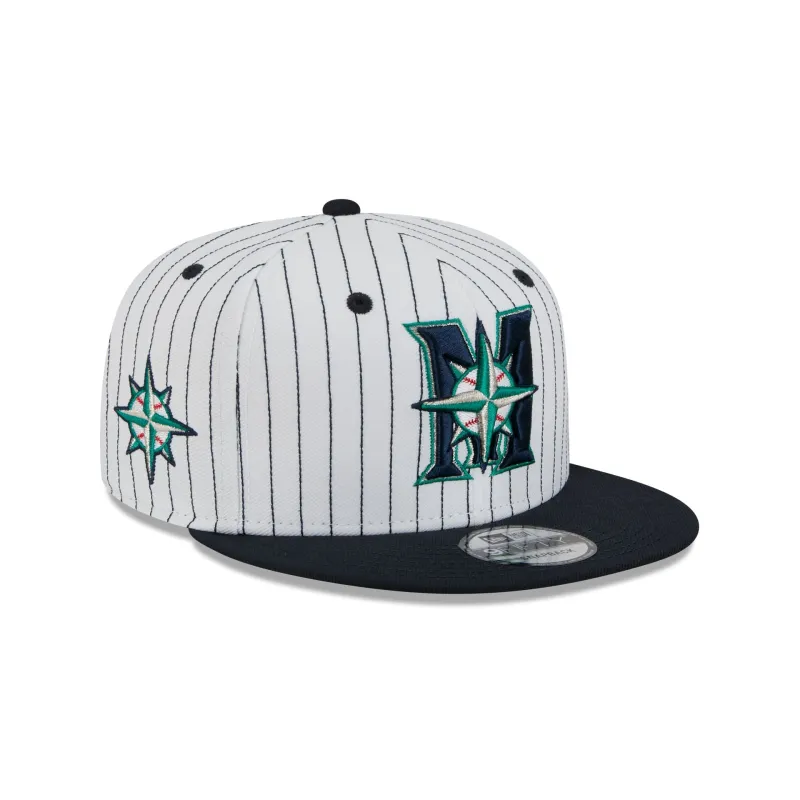 Seattle Mariners Deceptor Pinstripe 9FIFTY Snapback Hat sold by New Era