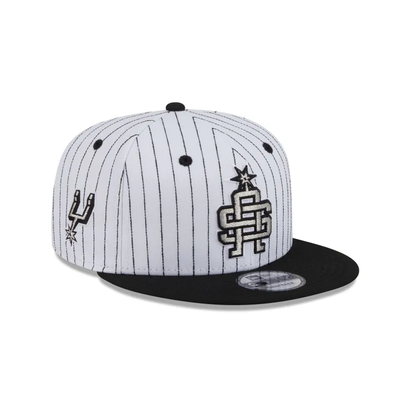 San Antonio Spurs Deceptor Pinstripe 9FIFTY Snapback Hat sold by New Era