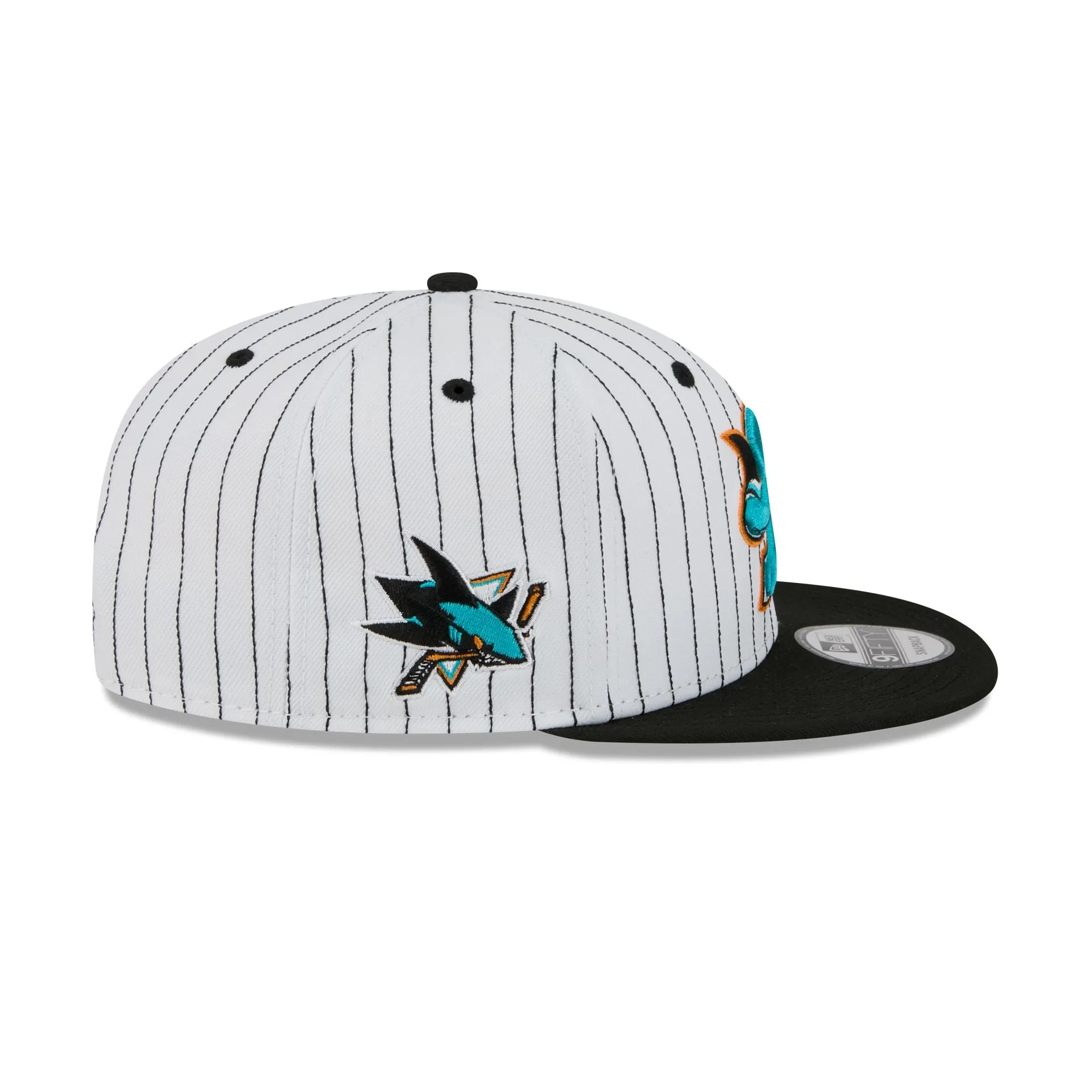 San Jose Sharks Deceptor Pinstripe 9FIFTY Snapback Hat sold by New Era product image thumbnail 4