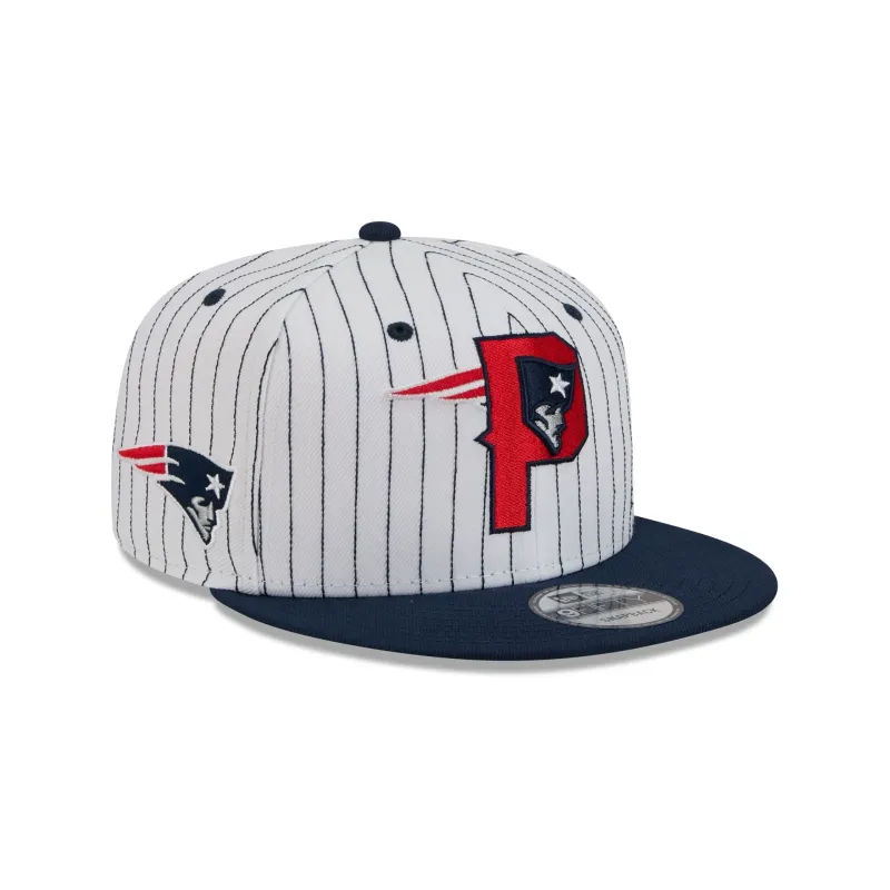 New England Patriots Deceptor Pinstripe 9FIFTY Snapback Hat sold by New Era
