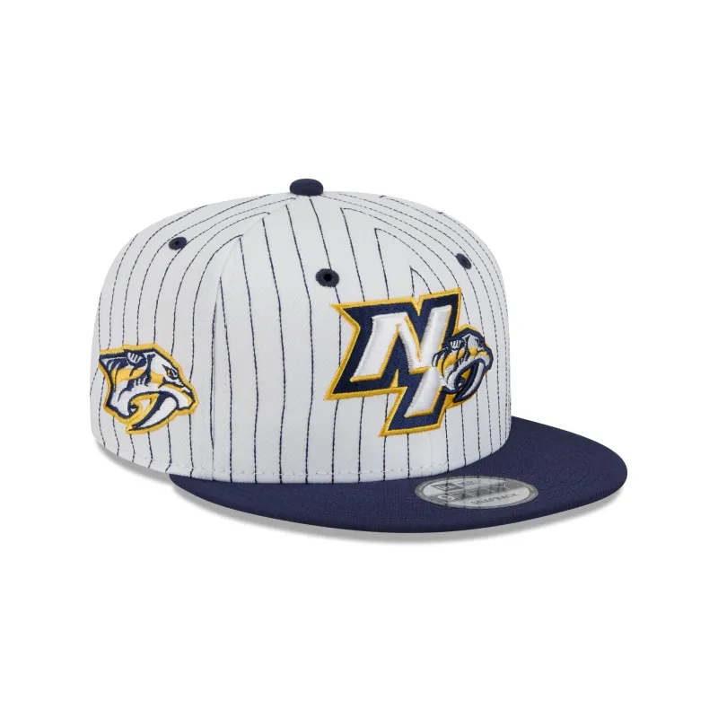 Nashville Predators Deceptor Pinstripe 9FIFTY Snapback Hat sold by New Era