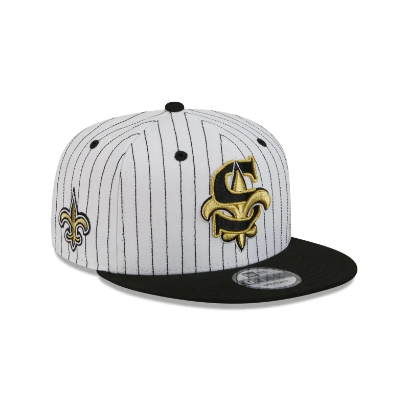 New Orleans Saints Deceptor Pinstripe 9FIFTY Snapback Hat sold by New Era