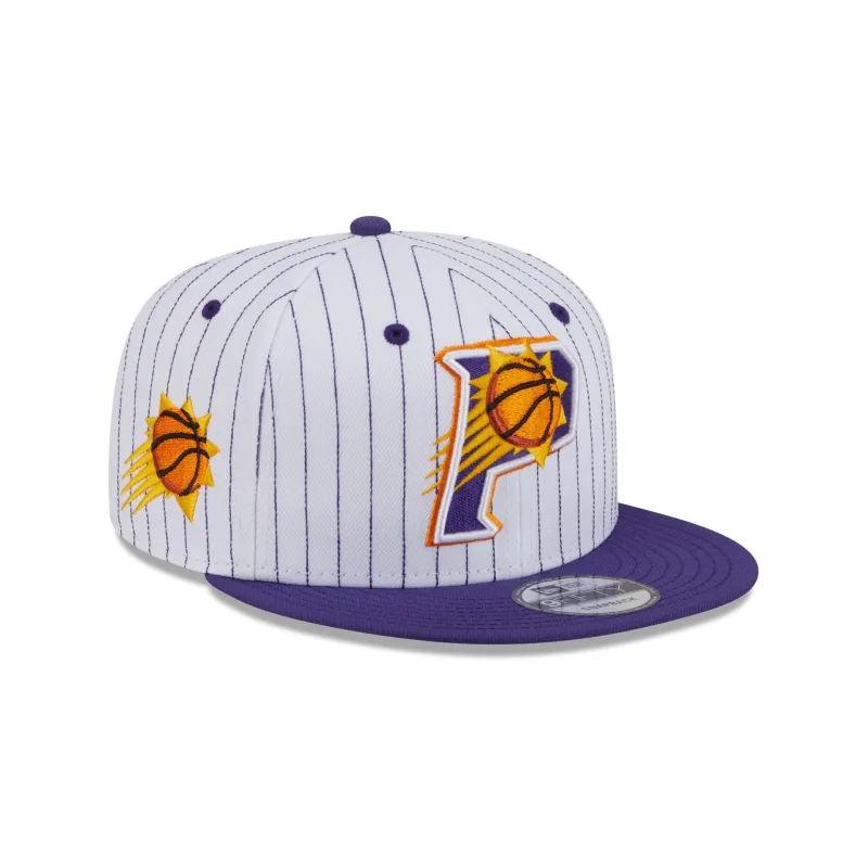Phoenix Suns Deceptor Pinstripe 9FIFTY Snapback Hat sold by New Era