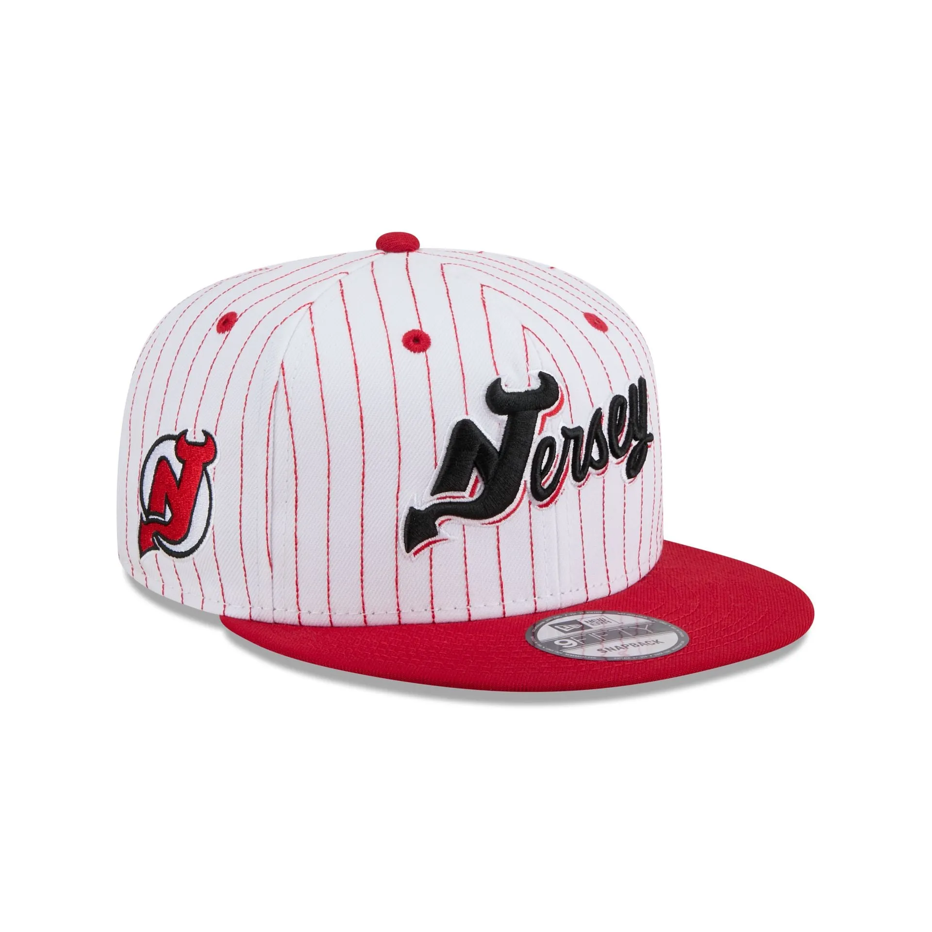 New Jersey Devils Deceptor Pinstripe 9FIFTY Snapback Hat sold by New Era