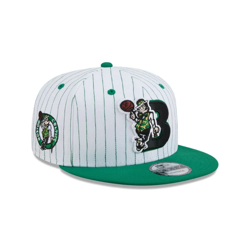 Boston Celtics Deceptor Pinstripe 9FIFTY Snapback Hat sold by New Era