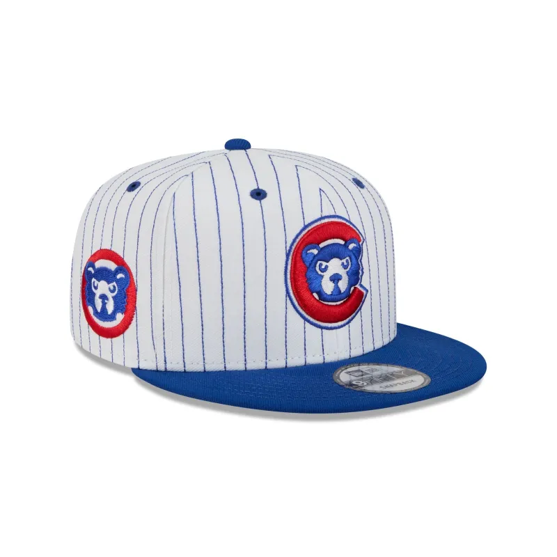 Chicago Cubs Deceptor Pinstripe 9FIFTY Snapback Hat sold by New Era