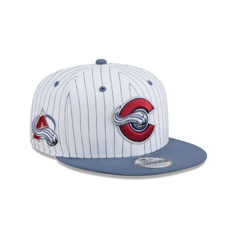 Colorado Avalanche Deceptor Pinstripe 9FIFTY Snapback Hat sold by New Era