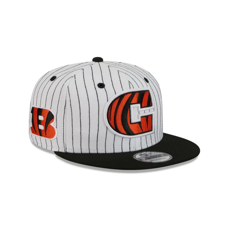 Cincinnati Bengals Deceptor Pinstripe 9FIFTY Snapback Hat sold by New Era