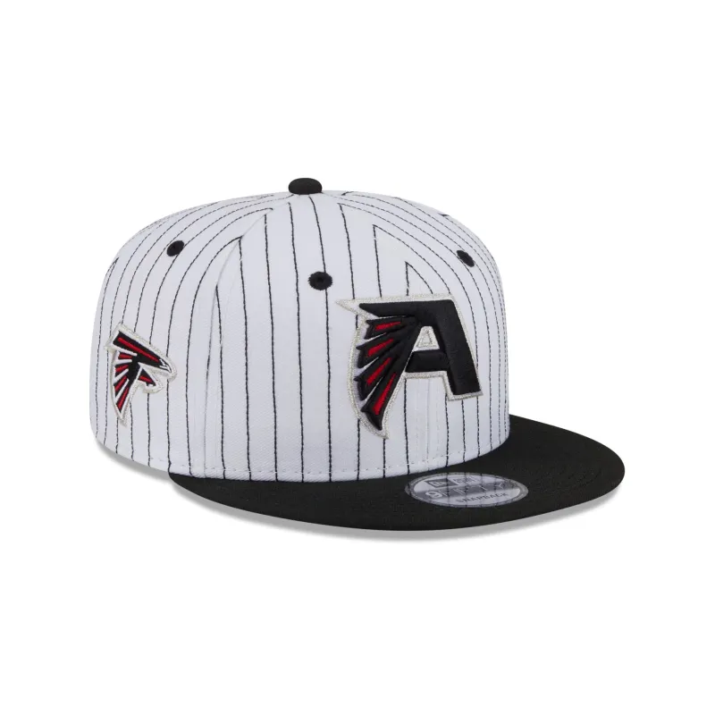 Atlanta Falcons Deceptor Pinstripe 9FIFTY Snapback Hat sold by New Era