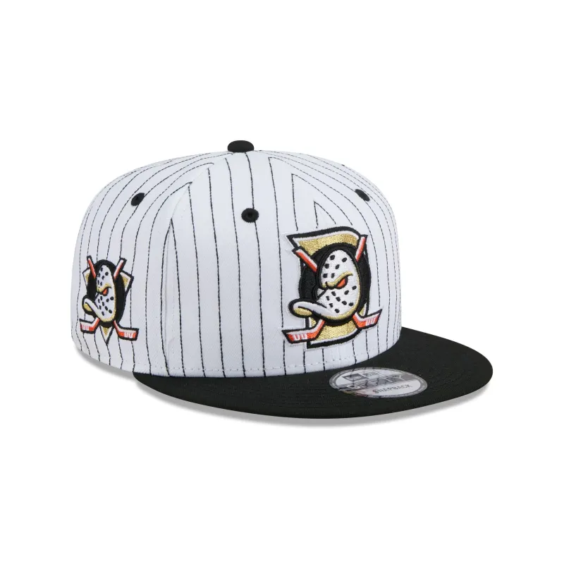 Anaheim Ducks Deceptor Pinstripe 9FIFTY Snapback Hat sold by New Era