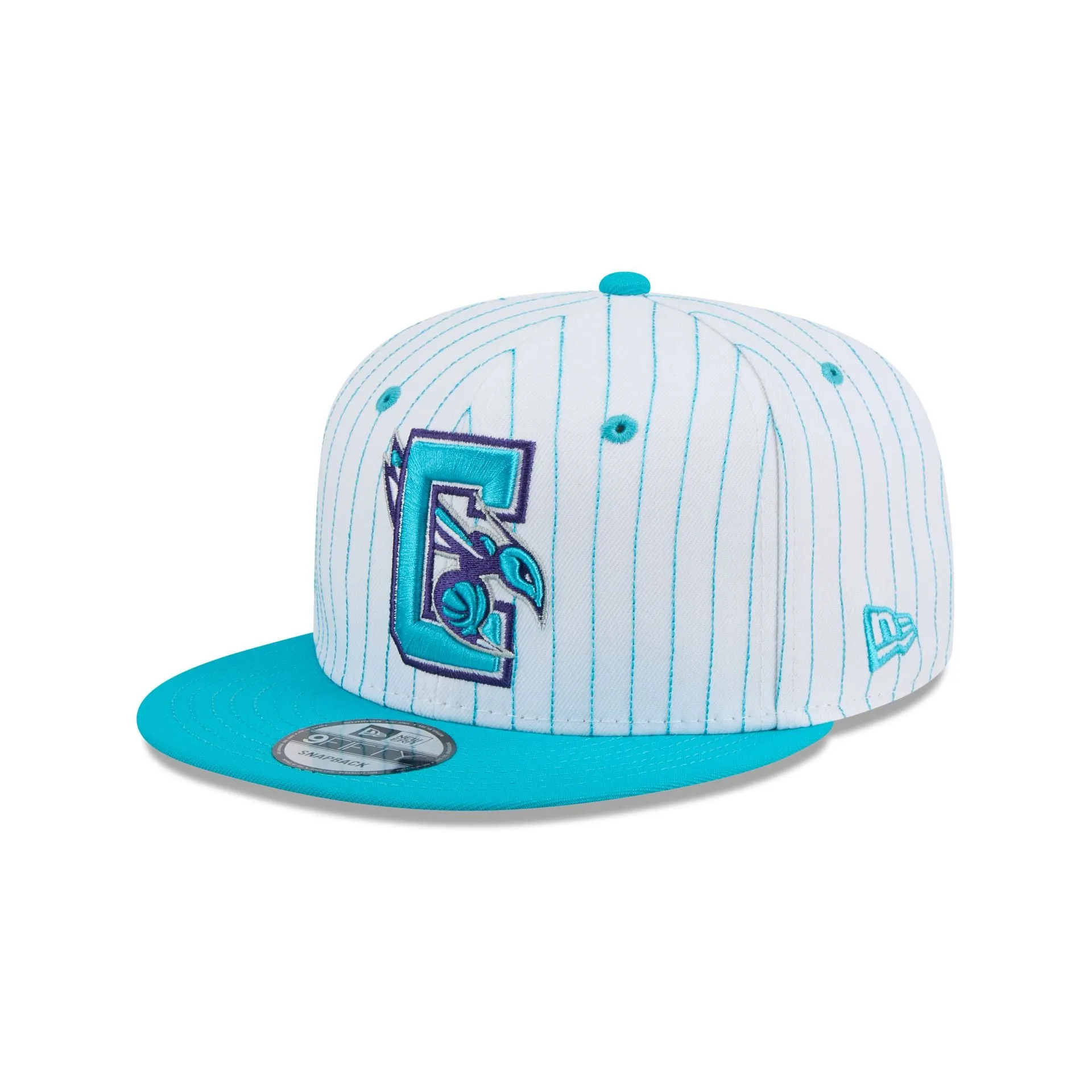 Charlotte Hornets Deceptor Pinstripe 9FIFTY Snapback Hat sold by New Era product image thumbnail 3