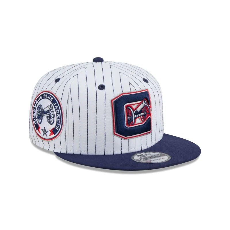 Columbus Blue Jackets Deceptor Pinstripe 9FIFTY Snapback Hat sold by New Era