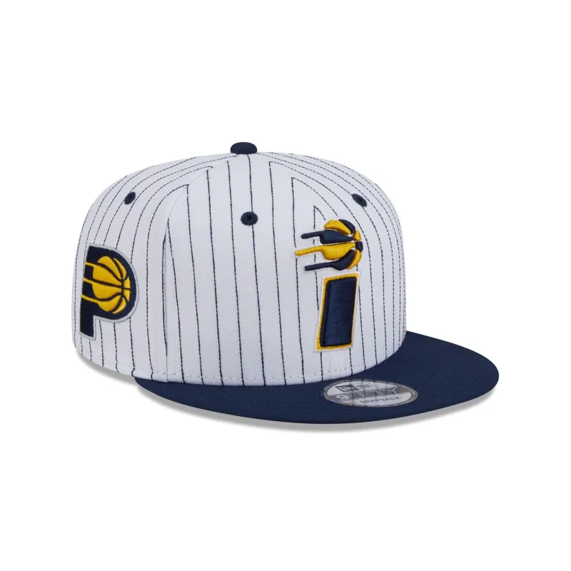 Indiana Pacers Deceptor Pinstripe 9FIFTY Snapback Hat made by New Era
