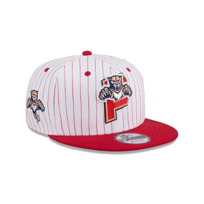 Florida Panthers Deceptor Pinstripe 9FIFTY Snapback Hat sold by New Era