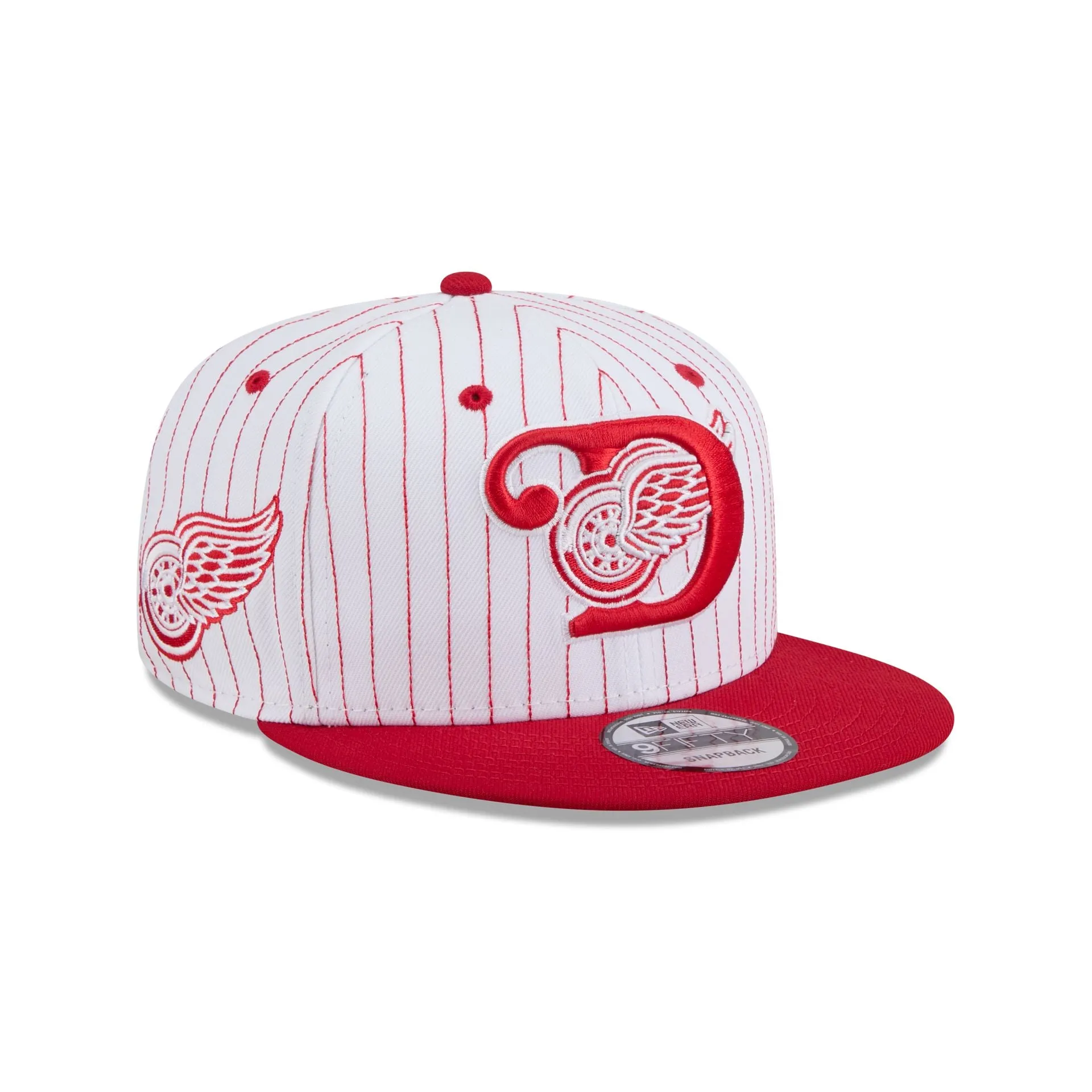Detroit Red Wings Deceptor Pinstripe 9FIFTY Snapback Hat sold by New Era