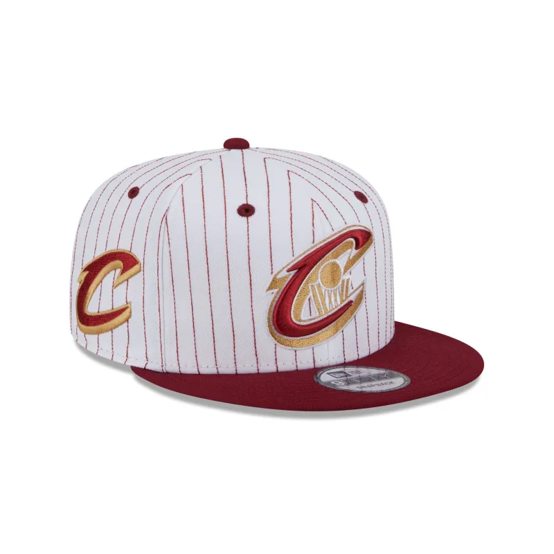 Cleveland Cavaliers Deceptor Pinstripe 9FIFTY Snapback Hat sold by New Era