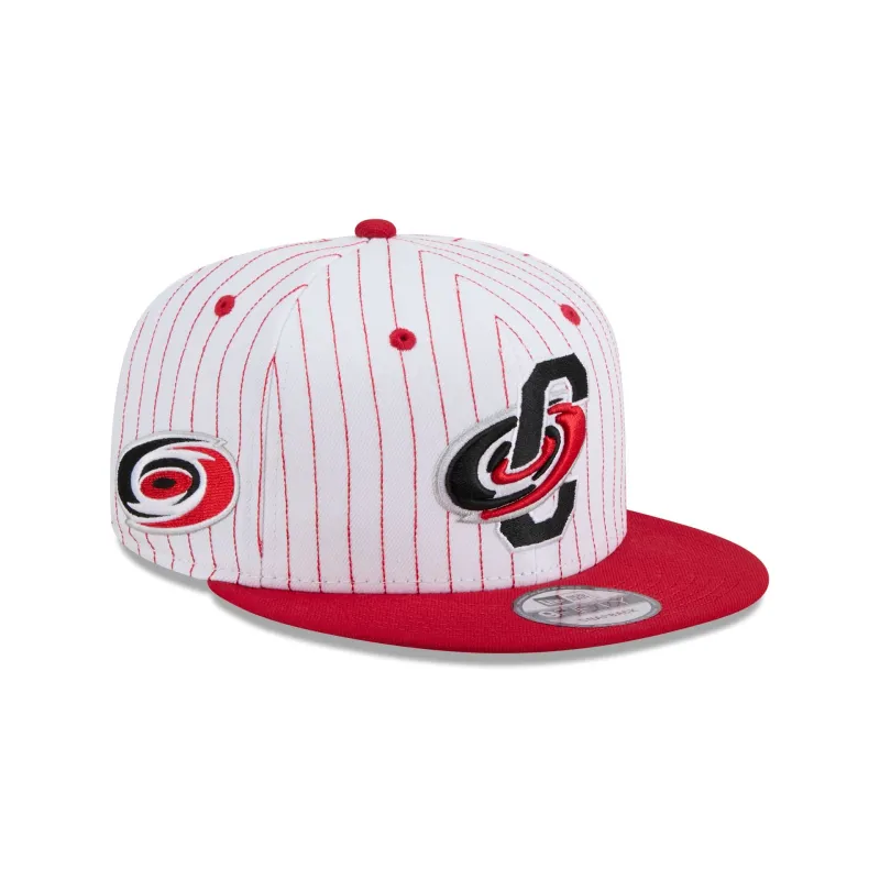Carolina Hurricanes Deceptor Pinstripe 9FIFTY Snapback Hat sold by New Era