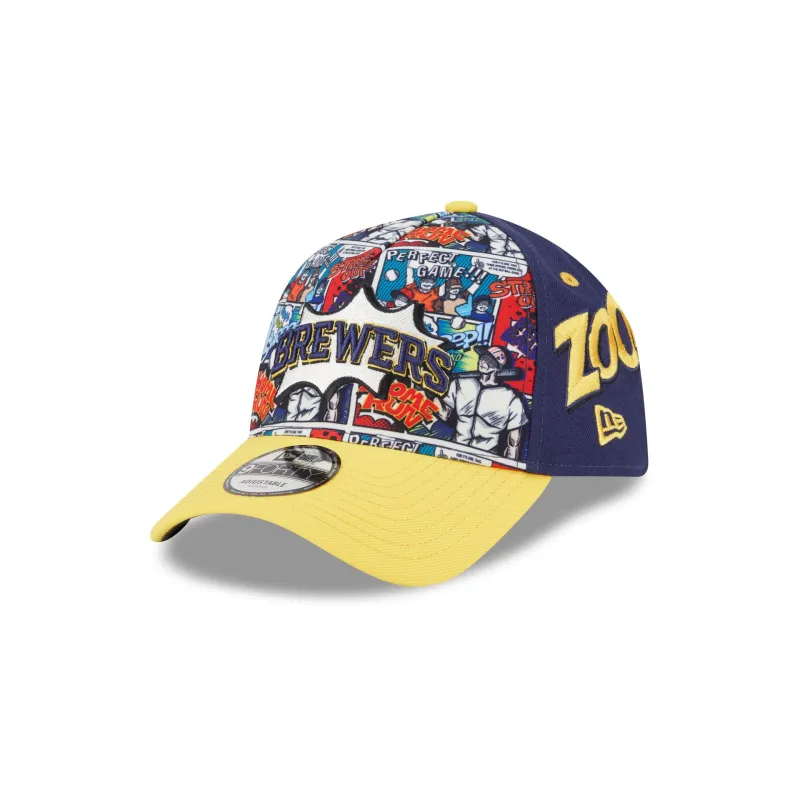 Milwaukee Brewers Diamond Hero Edition 9FORTY A-Frame Snapback Hat sold by New Era