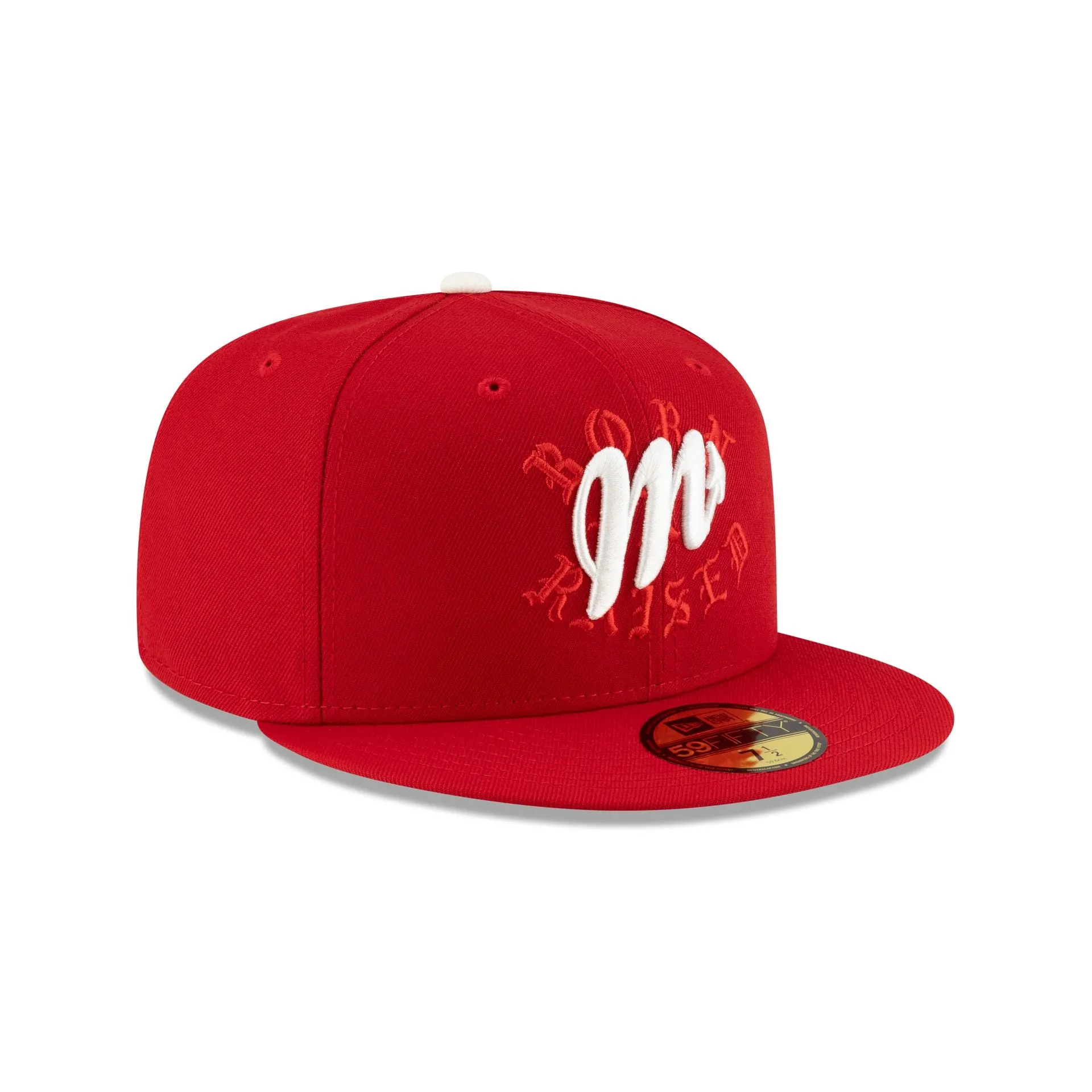 Born x Raised x Diablos Rojos del México Scarlet 59FIFTY Fitted Hat sold by New Era product image thumbnail 3