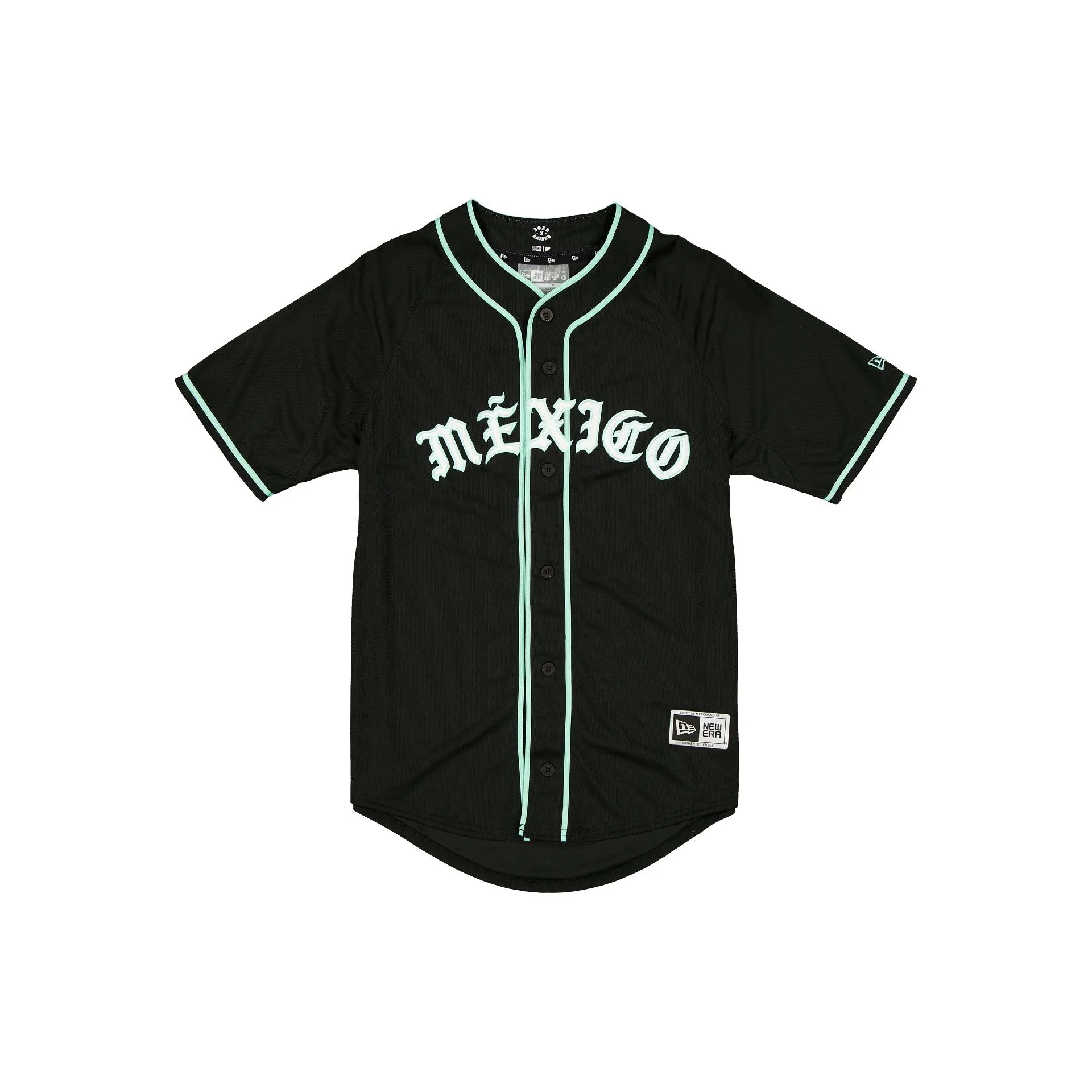 Born x Raised x Diablos Rojos del México Black Jersey sold by New Era