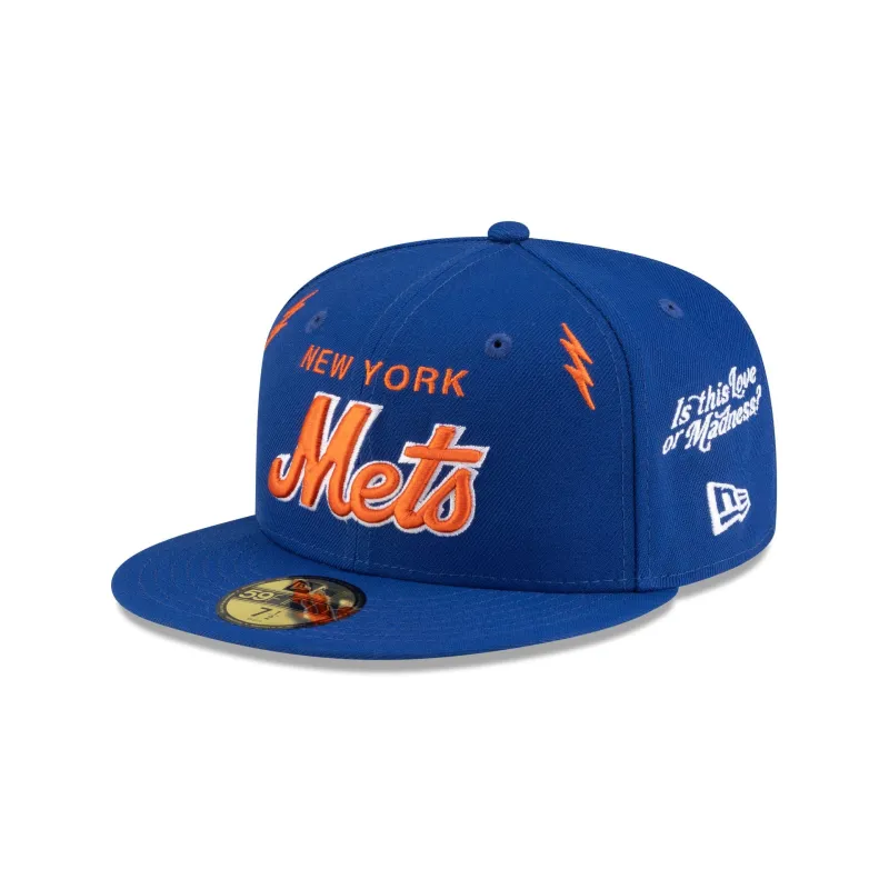 Diet Starts Monday x New York Mets Lightening Bolts 59FIFTY Fitted Hat sold by New Era
