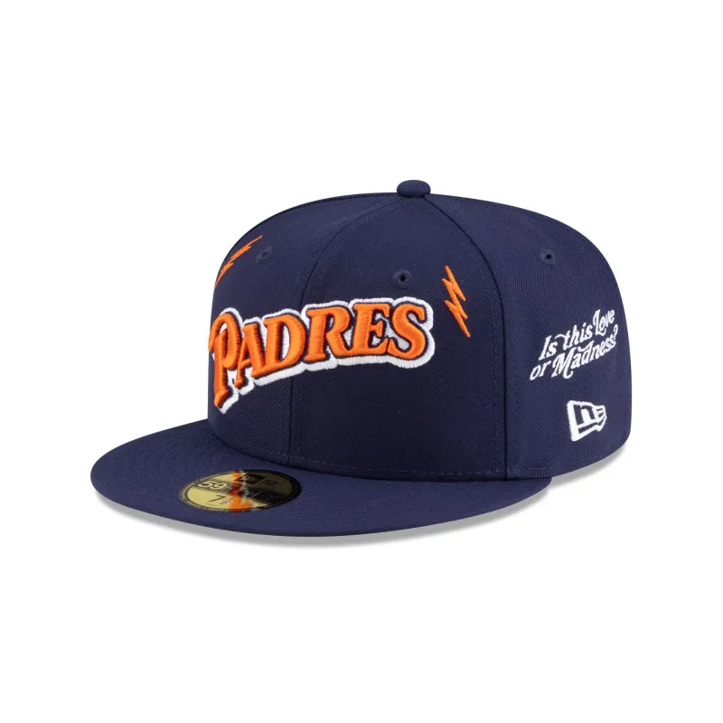 Diet Starts Monday x San Diego Padres Lightening Bolts 59FIFTY Fitted Hat sold by New Era