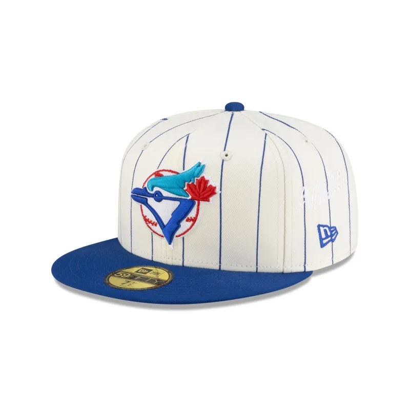 Diet Starts Monday x Toronto Blue Jays Pinstripe 59FIFTY Fitted Hat sold by New Era