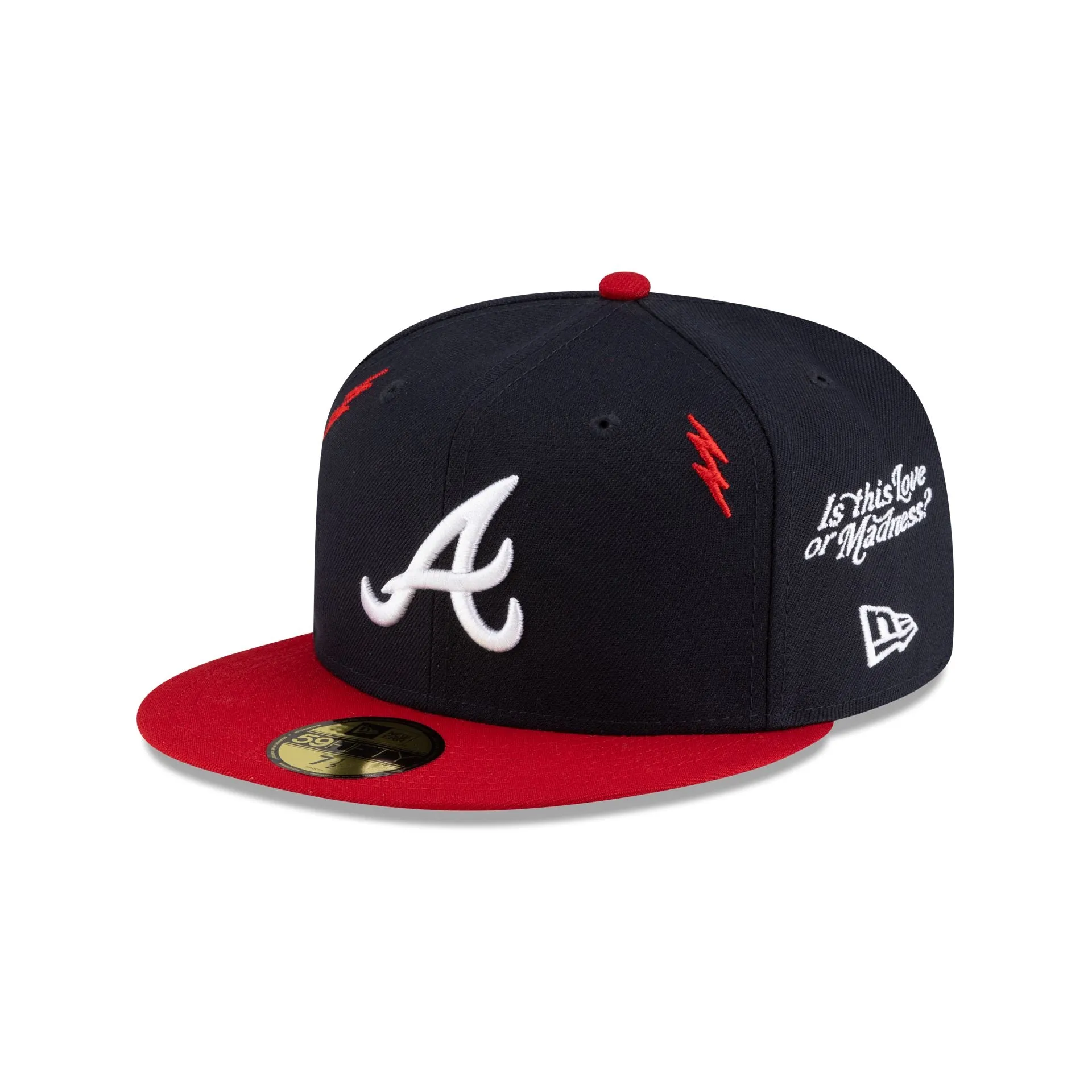 Diet Starts Monday x Atlanta Braves Lightening Bolts 59FIFTY Fitted Hat sold by New Era