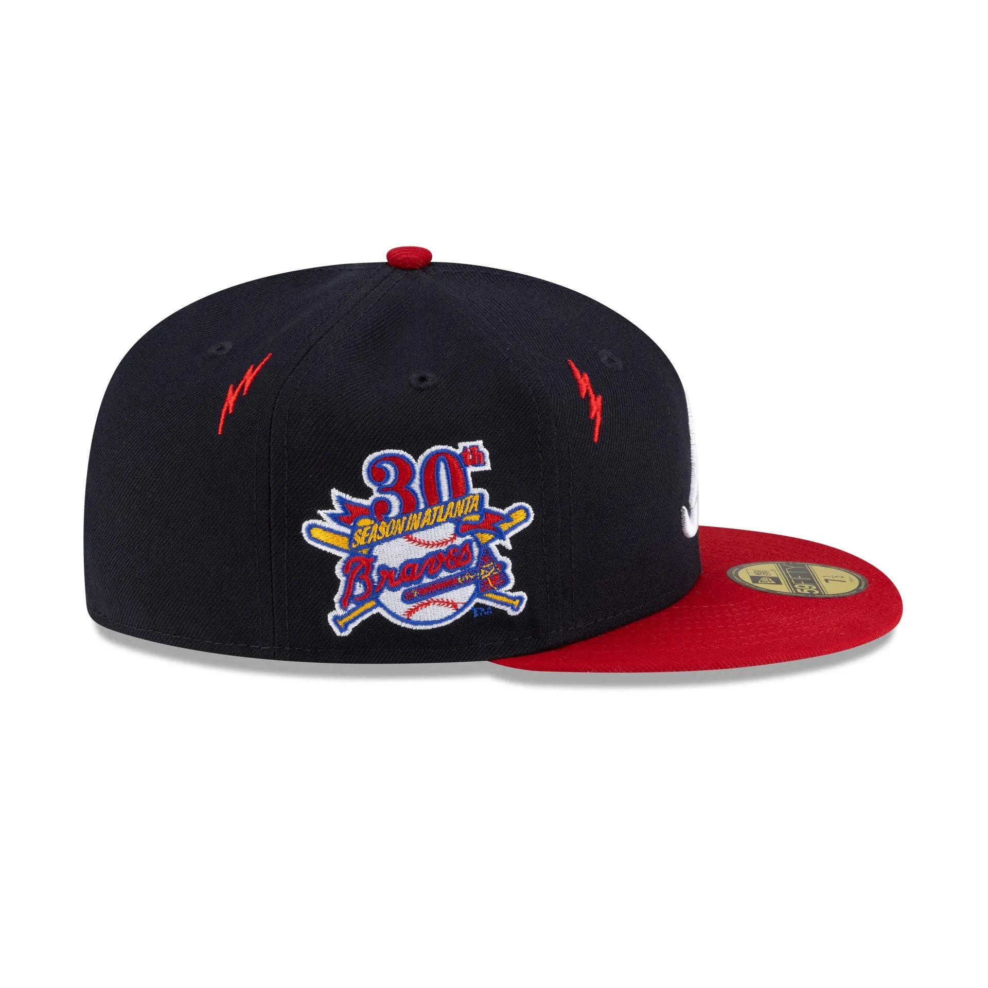 Diet Starts Monday x Atlanta Braves Lightening Bolts 59FIFTY Fitted Hat sold by New Era product image thumbnail 5