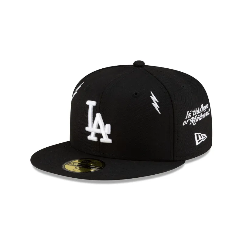 Diet Starts Monday x Los Angeles Dodgers Lightening Bolts 59FIFTY Fitted Hat sold by New Era