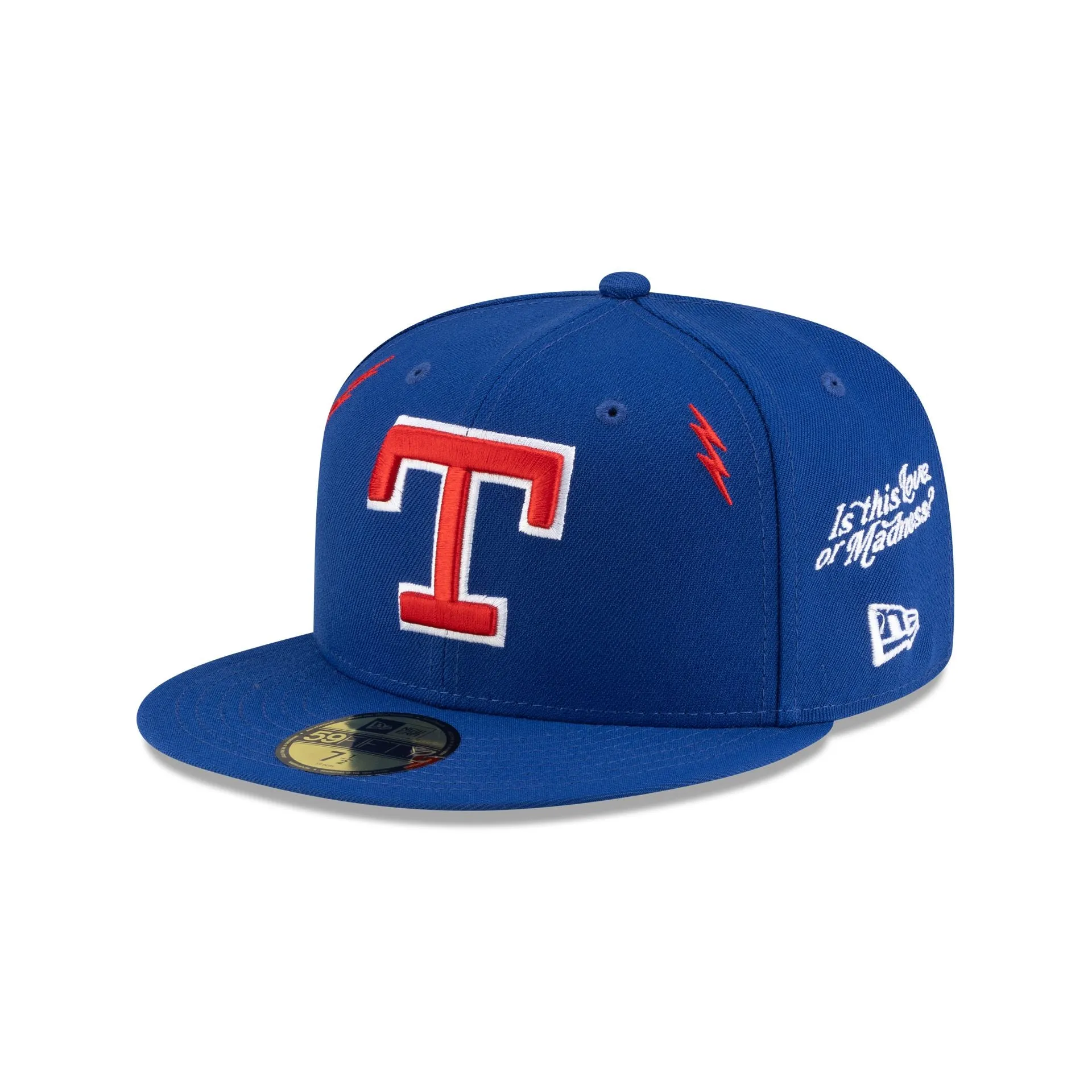 Diet Starts Monday x Texas Rangers Lightening Bolts 59FIFTY Fitted Hat sold by New Era