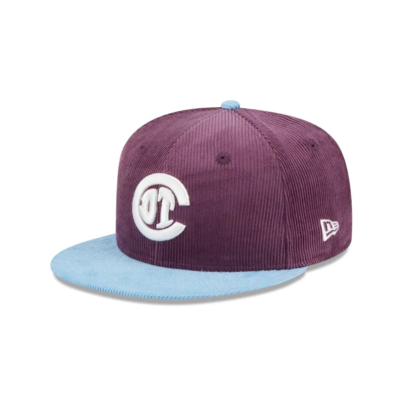Deportivo Toluca FC Plum Corduroy 59FIFTY Fitted Hat sold by New Era